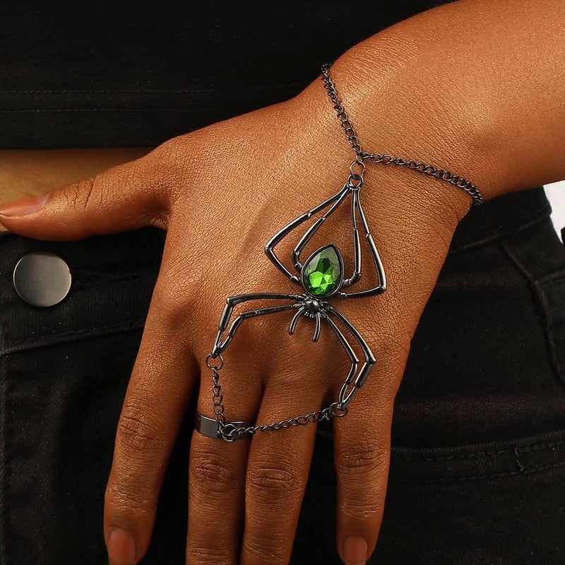 CSIYANJRY99 Snake Hand Chain Bracelet Snake Chain Finger Ring Bracelet Slave Chain Hand Harness Bracelet Snake Pearl Friendship Bracelet Jewelry Accessories - Image 3